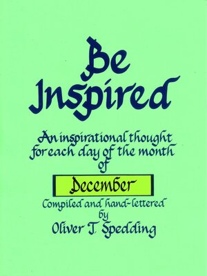 cover image of Be Inspired--December